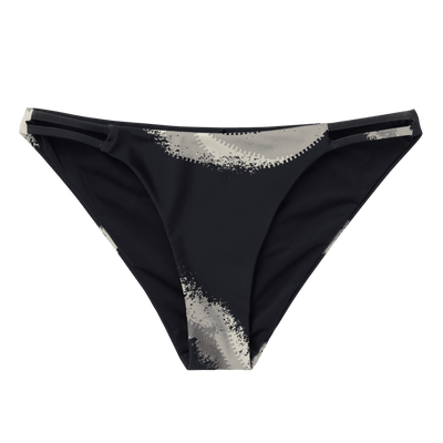 Mystic - Bodil Strappy Bikini Bottom - Black Allover - 2025