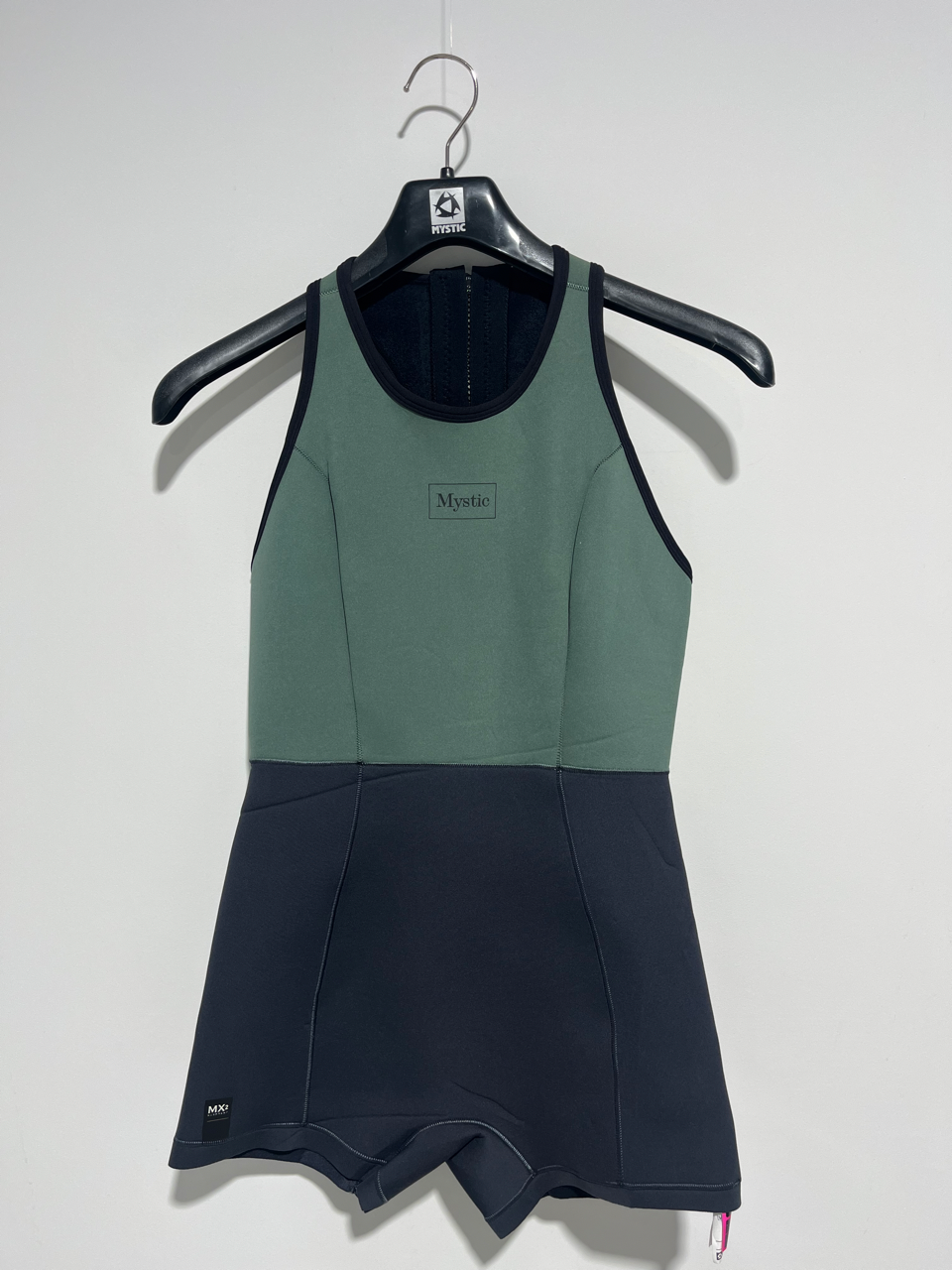 23 - Mystic - Lunar Short John 2/2mm Bzip Women - Dark Olive - M - Ex Display