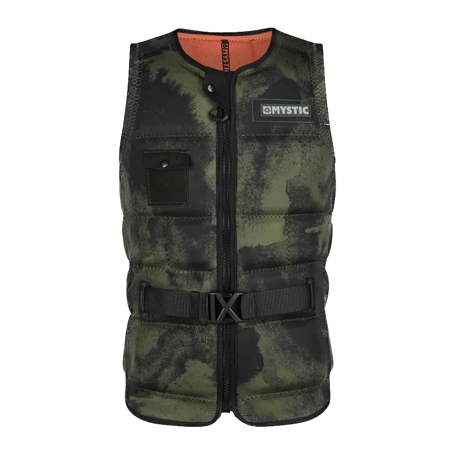 Mystic Majestic Wake Impact Vest FZ - Brave Green - 2020 | Buy Wake UK | 1