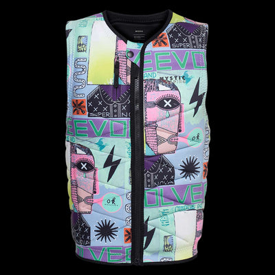Mystic - Outlaw Impact Vest Fzip Wake - White Allover - 2025