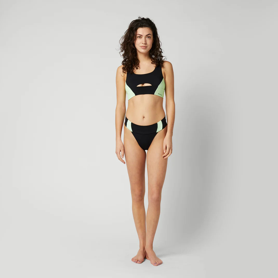 Mystic - Bruna Performance Bikini Bottom - Lime Green - 2024